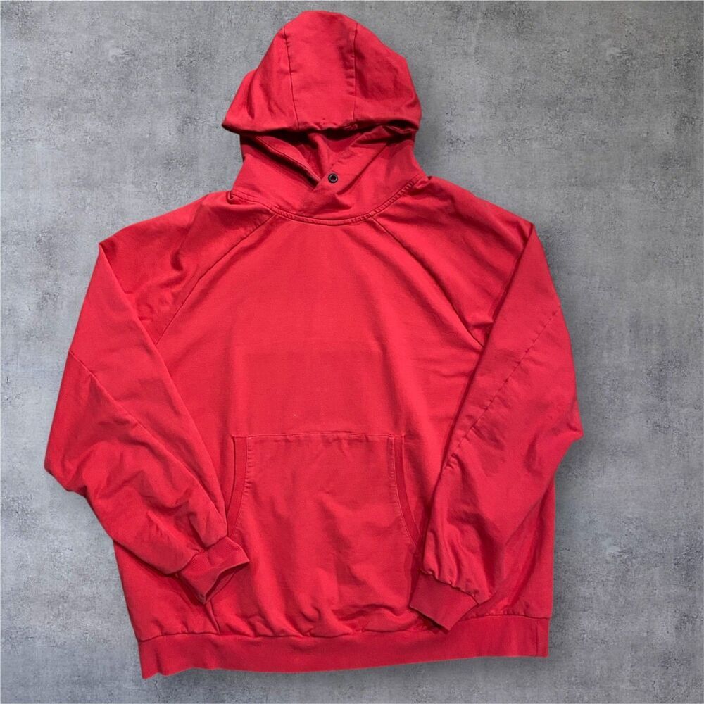 Paper Planes Big & Tall Pullover Red Hoodie Cotton Blend Men's Size 3XL